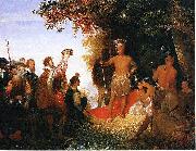 John Gadsby Chapman The Coronation of Powhatan oil